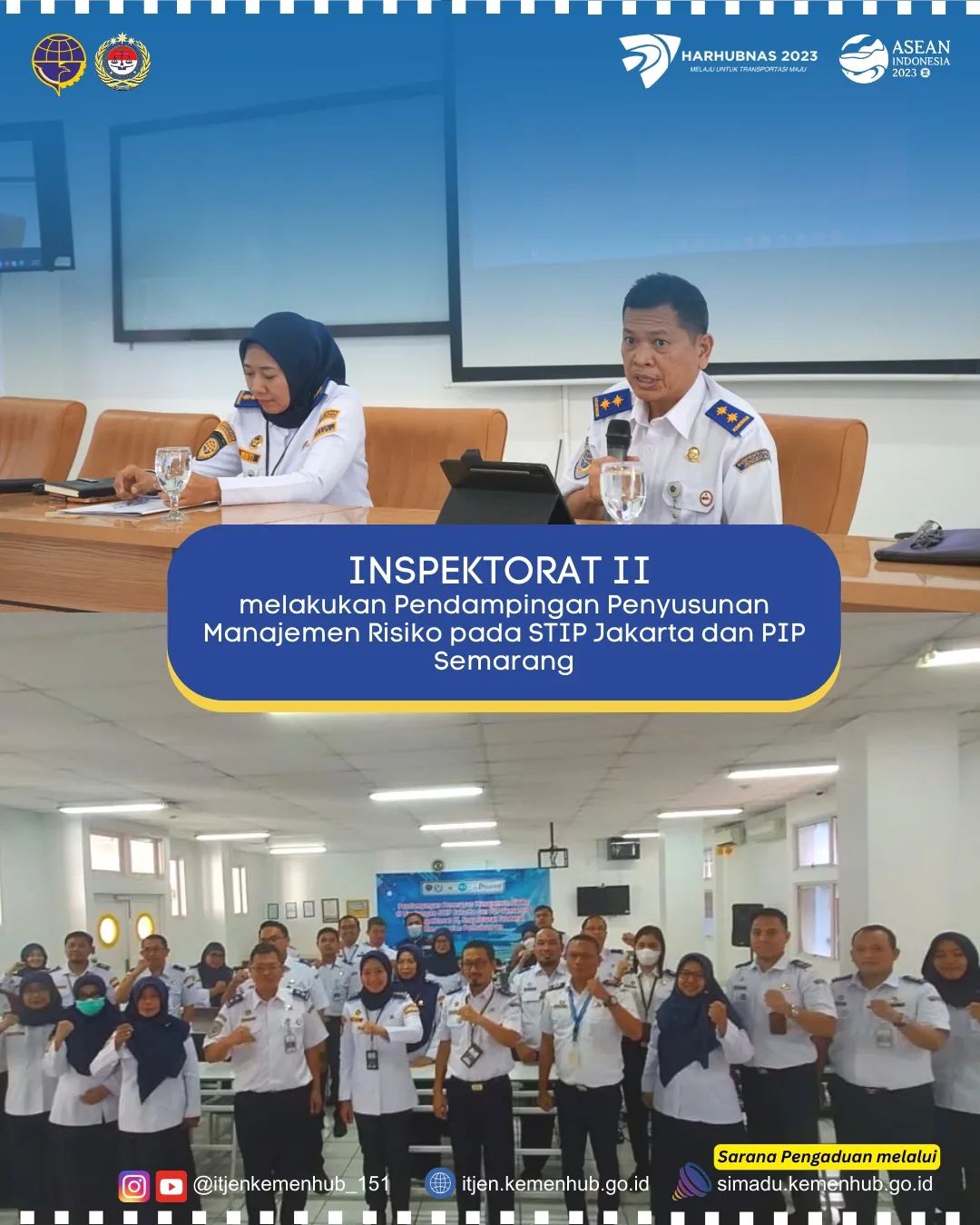 Inspektorat II Melakukan Pendampingan Penyusunan MR pada STIP Jakarta dan PIP Semarang