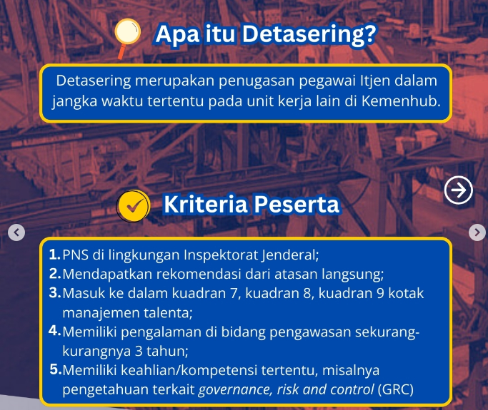 Itjen Mengusung Program Detasering untuk Kolaborasi, Peningkatan Kompetensi & Tata Kelola Kemenhub